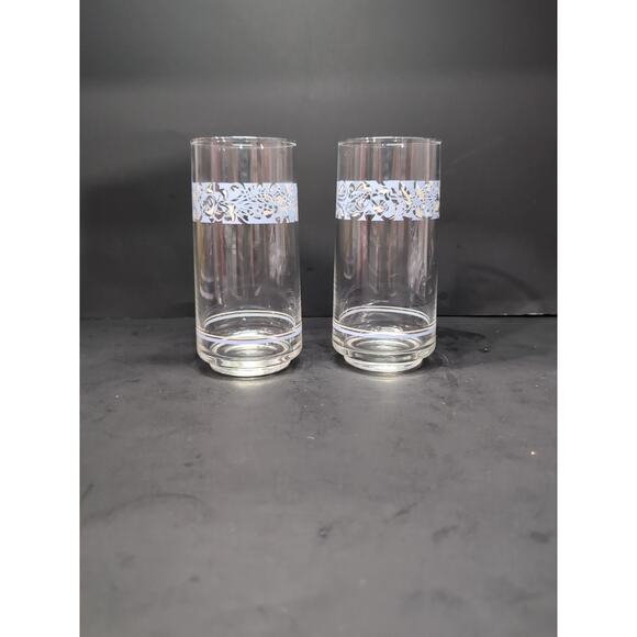 Corelle Sea & Sand Tumblers, Vintage Glasses Set Of 2, Retro Kitchenware Glasses - Picture 1 of 9
